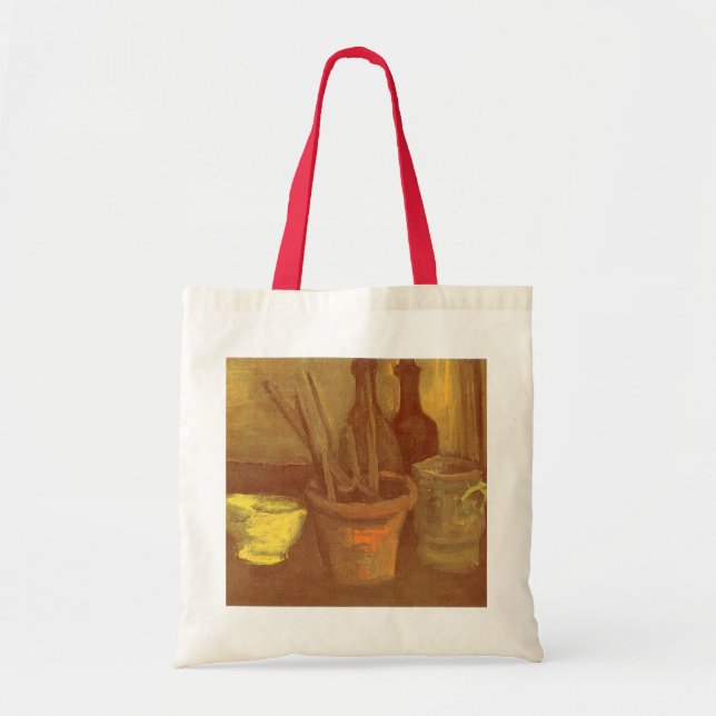 Tote Bag Vincent van Gogh - Nature morte Pinceaux dans un p (Devant)