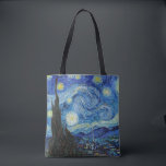 Tote Bag Vincent Van Gogh Nuit d'art Vintage<br><div class="desc">Vincent Van Gogh Nuit de Starry Art Vintage Sac fourre-tout à l'épaule</div>