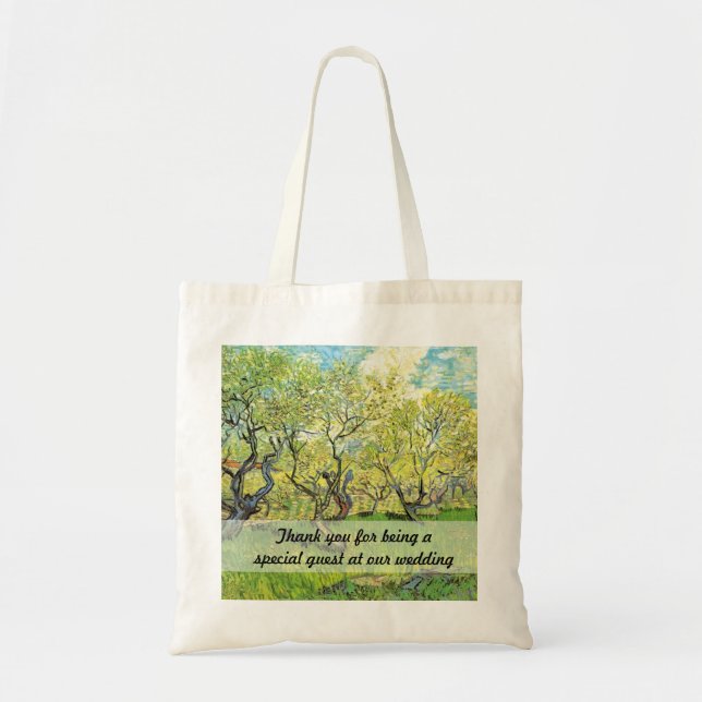 Tote Bag Vincent van Gogh, Orchard à Blossom (Devant)