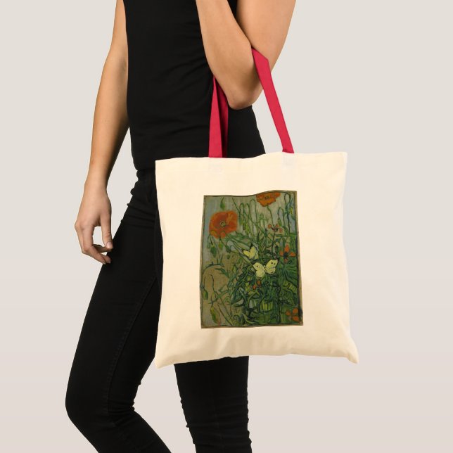 Tote Bag Vincent van Gogh - Papillons et Pavots (Devant (produit))