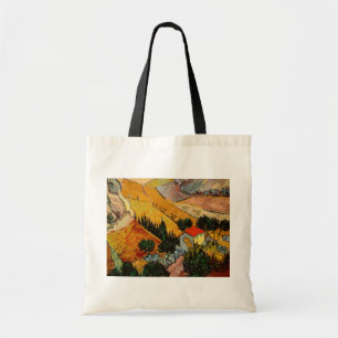 Tote Bag Vincent van Gogh - Paysage, Maison et Plowman