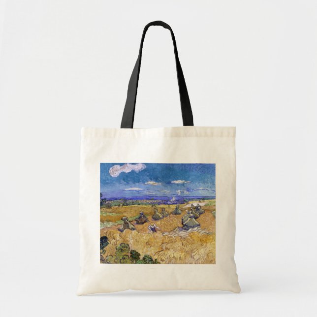 Tote Bag Vincent van Gogh - Pile de blé avec les lecteurs (Devant)