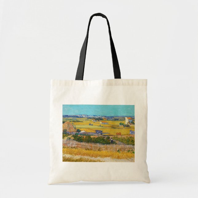 Tote Bag Vincent van Gogh - Récolte à La Crau (Devant)