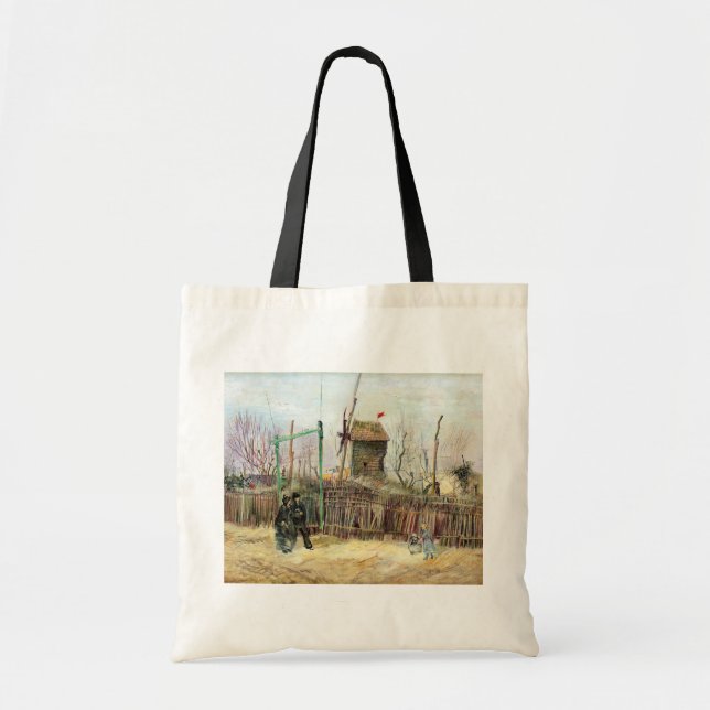 Tote Bag Vincent van Gogh - Scène de rue à Montmartre (Devant)