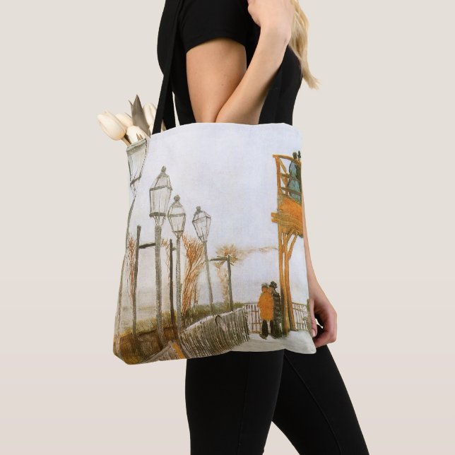Tote Bag Vincent van Gogh - Terrasse et pont d'observation (De près)