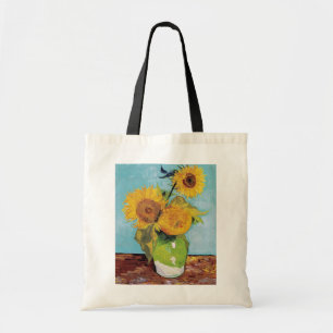 Tote Bag Vincent Van Gogh - Trois tournesols dans un vase