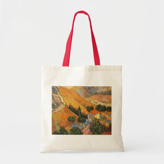 Tote Bag Vincent van Gogh - Vallée avec laboureur (Devant)
