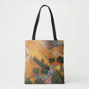 Tote Bag Vincent van Gogh - Vallée avec Plowman
