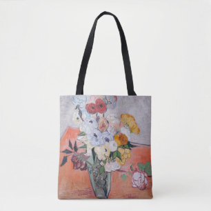 Tote Bag Vincent van Gogh - Vase avec Roses & Anémones