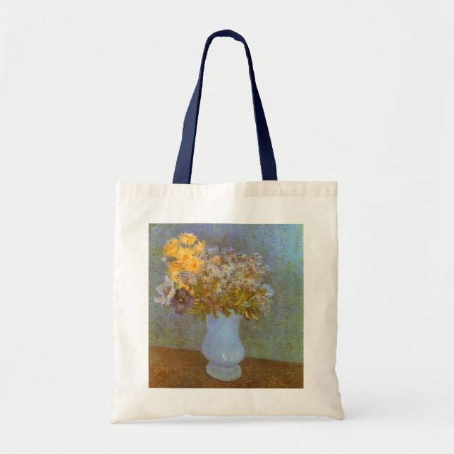 Tote Bag Vincent van Gogh Vase de Lilacs, Daisées, Anémones (Devant)