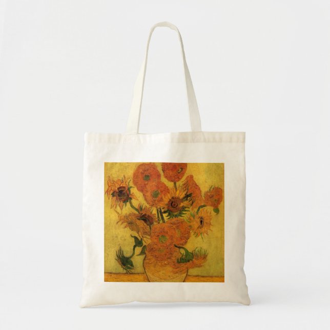 Tote Bag Vincent van Gogh Vase de vie morte avec 15 tournes (Devant)