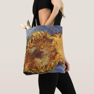 Tote Bag Vincent van Gogh - Vie morte : Deux tournesols cou