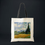 Tote Bag Vincent Van Gogh Wheat Field With Cypresses<br><div class="desc">Vincent Van Gogh Champ de blé avec Cyprès Art fin Un champ de roues avec Cyprès (parfois appelé Un Cornfield avec Cyprès) est l'une des trois peintures à l'huile similaires de 1889 par Vincent van Gogh, dans le cadre de sa série de champs de blé. Tous furent exécutés à l'asile...</div>