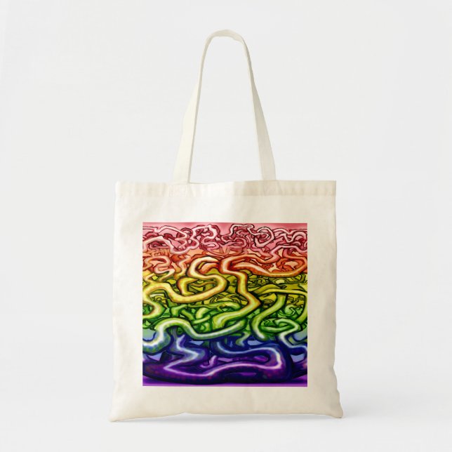 Tote Bag Vins LGBQT Arc-en-ciel (Devant)