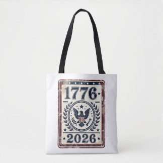 Tote Bag Vintage 1776 2026 Sceau de l'Aigle Patriotique