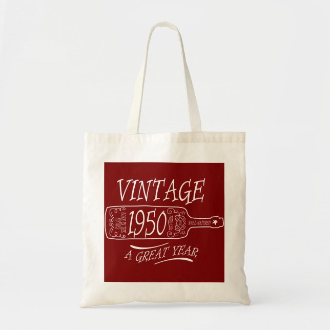 Tote Bag Vintage 1950 Une excellente année (Devant)