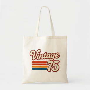 Tote Bag Vintage 1975 Fabriqué en 1975 50e Anniversaire 50 