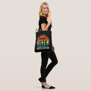 Tote Bag Vintage 1976 50e anniversaire Né en 1976