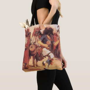 Tote Bag Vintage Amérindiens Danseur de buffle par Cassidy