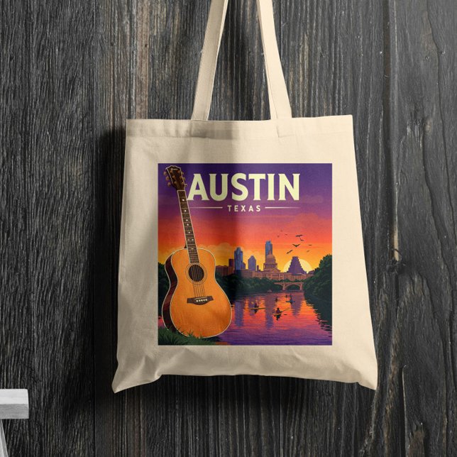 Tote Bag Vintage Austin Texas (Créateur téléchargé)