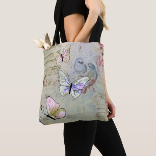 Tote Bag Vintage avec des papillons