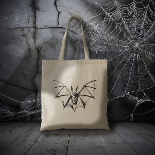 Tote Bag Vintage Bat Halloween