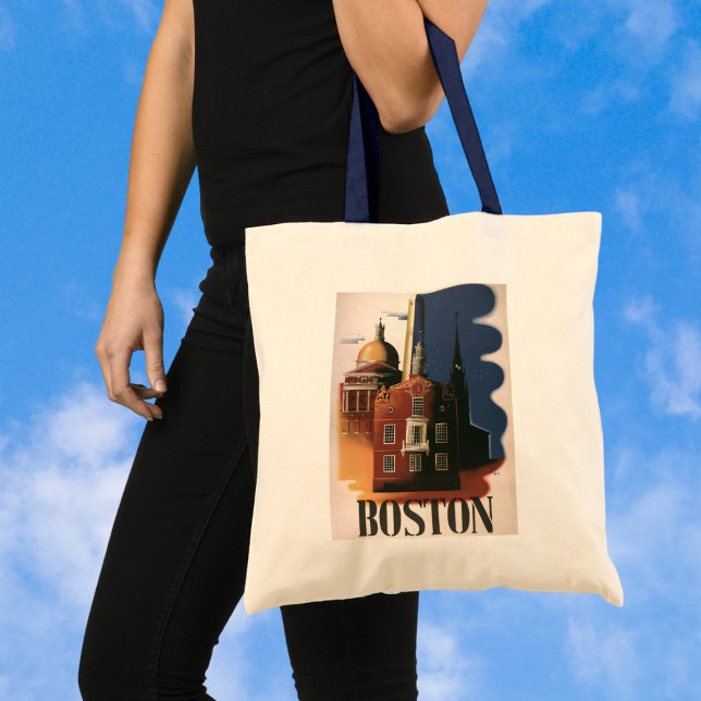 Tote Bag Vintage Boston, Massachusetts Paul Revere's Ride (Créateur téléchargé)