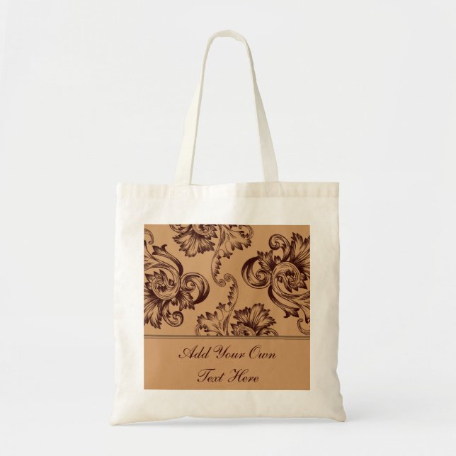Tote Bag Vintage (Brown foncé) (Devant)