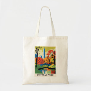 Tote Bag Vintage Central Park New York City Travel