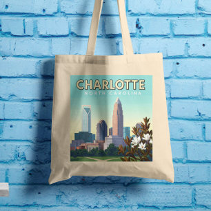 Tote Bag Vintage Charlotte Caroline du Nord