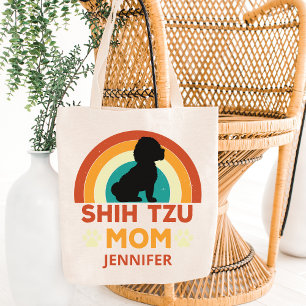 Tote Bag Vintage Chih Tzu Chien Maman Coucher de soleil Per