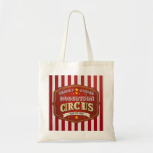 Tote Bag Vintage Circus Family Fourre-tout - Fun Fair Strip