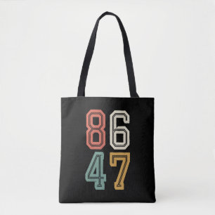 Tote Bag Vintage Classique 86 47 Anti Trump 2024 Mettre en