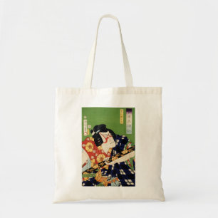 Tote Bag Vintage coloré traditionnel japonais Ukyio-e sty