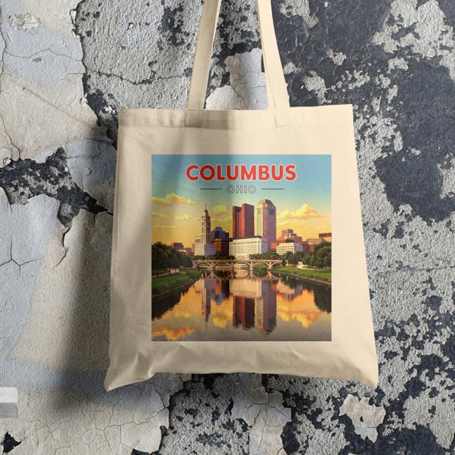 Tote Bag Vintage Columbus Ohio (Créateur téléchargé)
