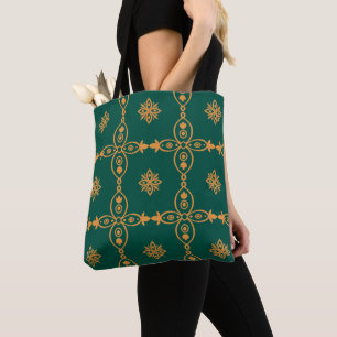 Tote Bag Vintage couleur turque transparente