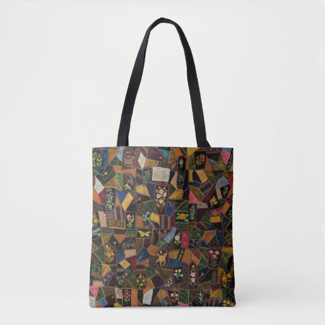 Tote Bag Vintage Crazy Quilt (Devant)