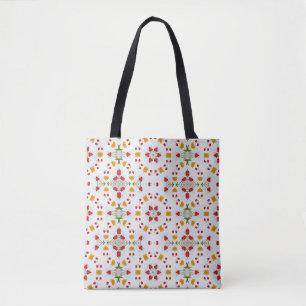 Tote Bag Vintage de fleurs du milieu du siècle atomique