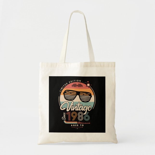 Tote Bag Vintage depuis 1986 (Devant)