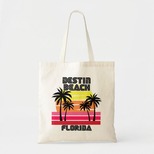 Tote Bag Vintage Destin Beach Floride (Devant)
