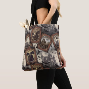 Tote Bag Vintage Dracula Halloween Gothique Vampire Bat