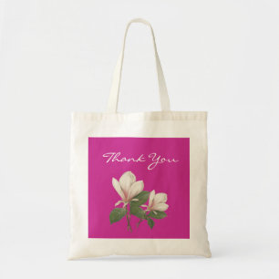 Tote Bag vintage fleur de magnolia mariage remerciement