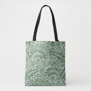 Tote Bag Vintage Floral William Morris Willow Bough Green