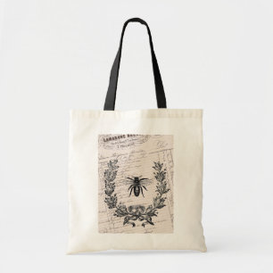 Tote Bag Vintage French Chic Honey Bee
