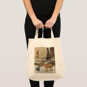 Tote Bag Vintage Gerda et le renne par Edmund Dulac