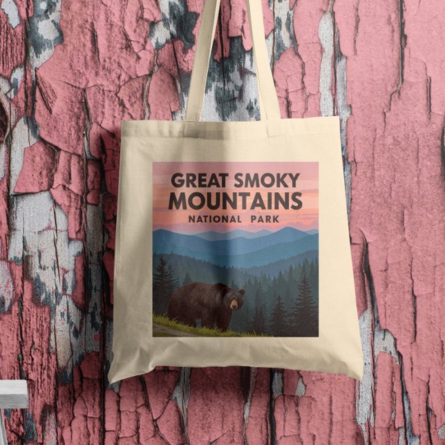Tote Bag Vintage Great Smoky Mountains Park (Créateur téléchargé)