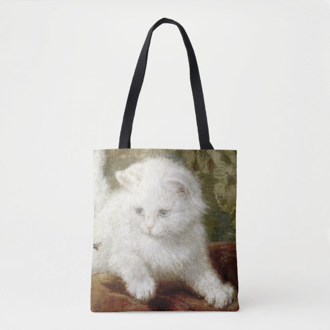 Tote Bag Vintage Henriette Ronner-Knip Curiousity (Devant)