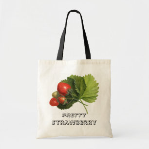 Tote Bag Vintage jolie illustration de fraise Personnaliser