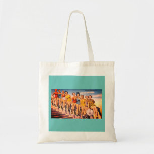Tote Bag Vintage Keansburg, NJ Beach Scene - Jersey Shore