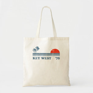 Tote Bag Vintage Key West Florida Beach Retro Sunset Keys 7